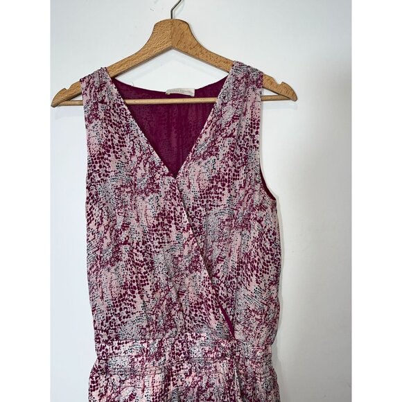 Ramy Brook  Silk Womens Sleeveless Dress In Purple Abstract Print Size Medium Bo - Picture 3 of 10